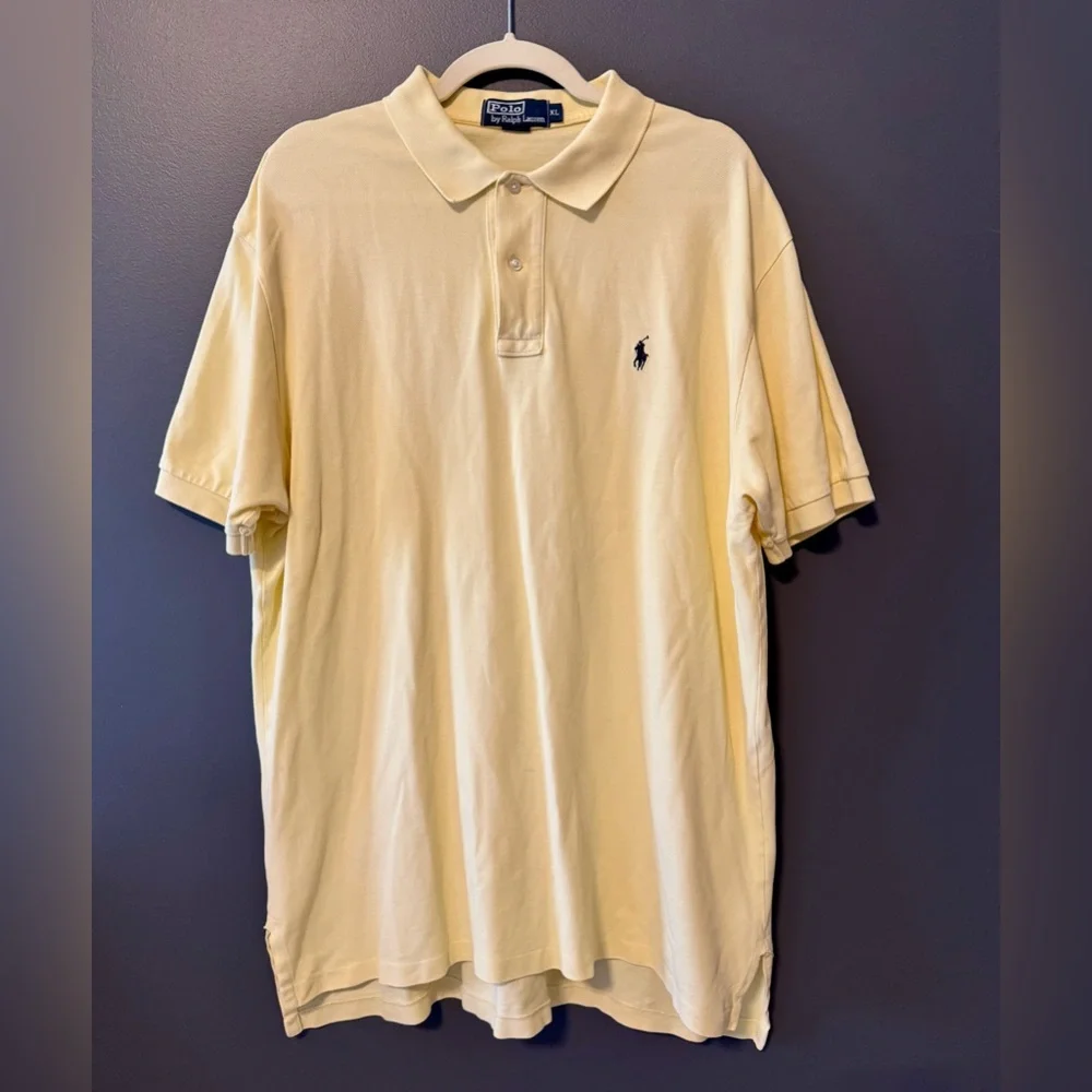Polo Ralph Lauren Men’s Yellow Polo. Size Extra Large. XL.